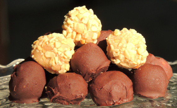 peanut butter truffles chocolates