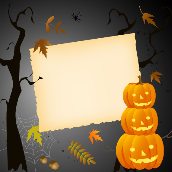 Halloween card with place for your text