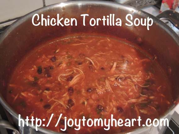 chicken tortilla soup pot