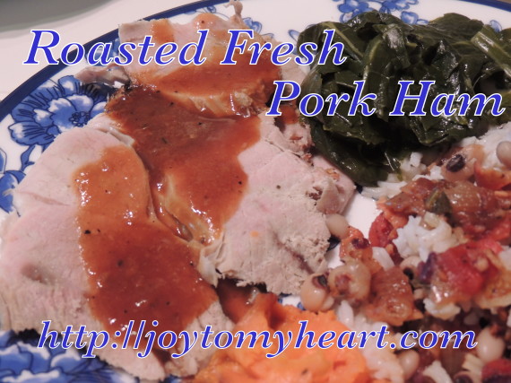 fresh ham plate