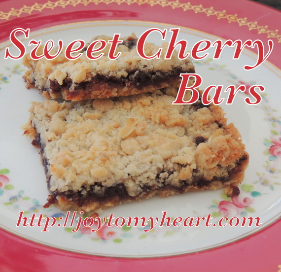cherry bars sliced