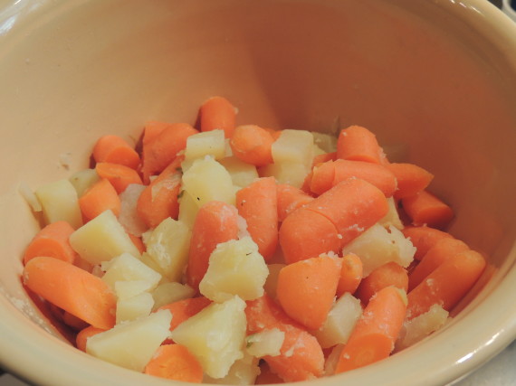 potatoes and carrots