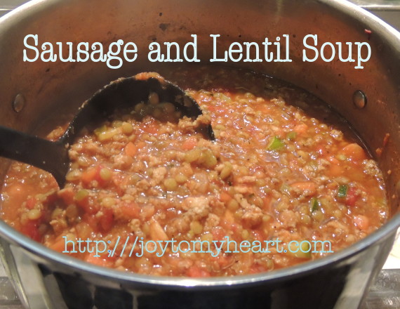 sausage and lentil pot
