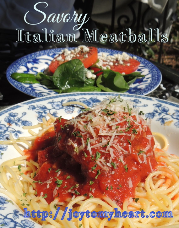 savory italian meatballs
