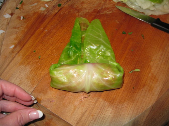 cabbage rolls rolled