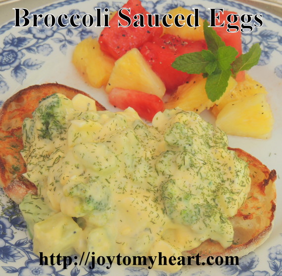Broccoli Sauced Eggs