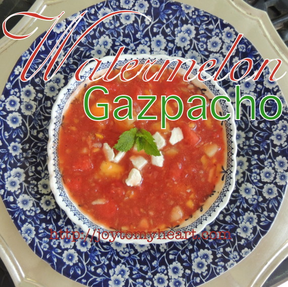 watermelon gazpacho bowl