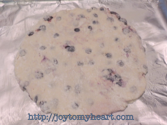 blueberry scones dough