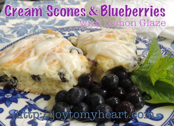 cram scones and blueberries 8