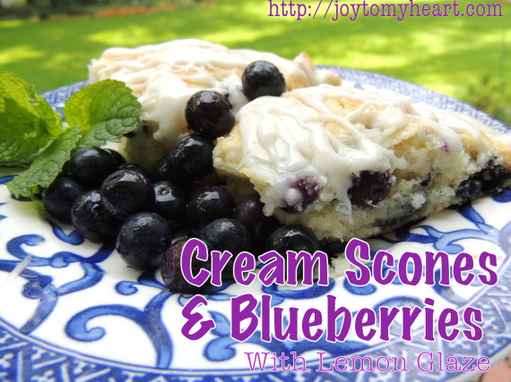 cream scones and blueberries6