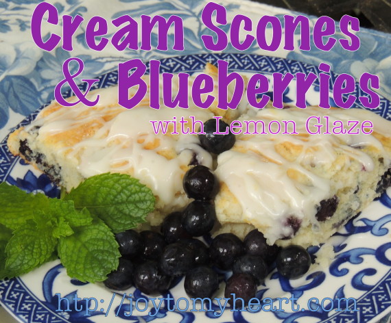 cream scones and blueberries7
