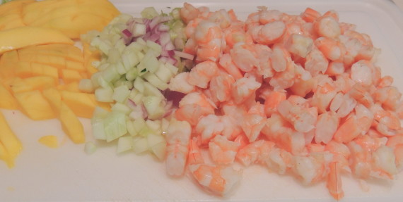 shrimp mango salad ingr