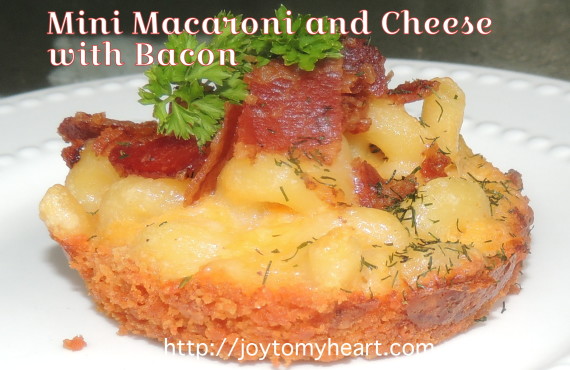 Mini Macaroni and cheese with bacon 6