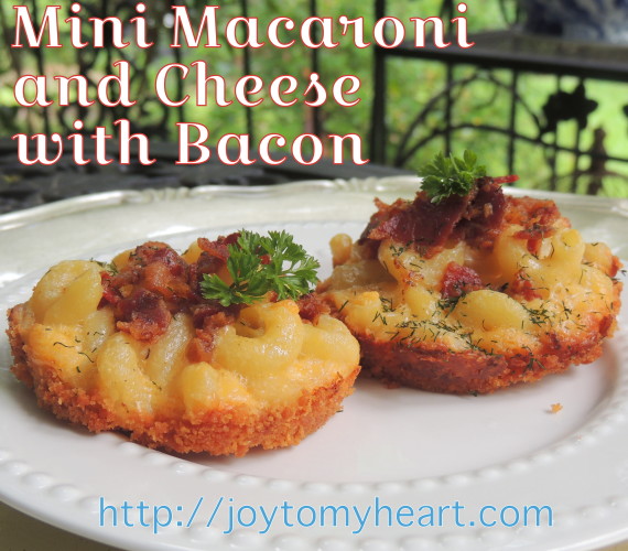 mini macaroni and cheese with bacon2