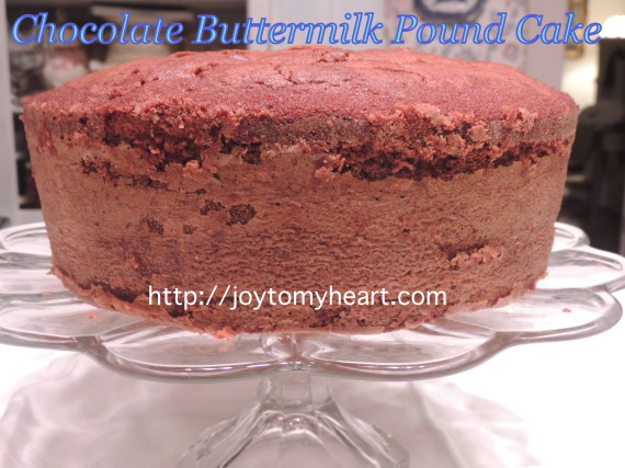 chocolate butermilk pound cake