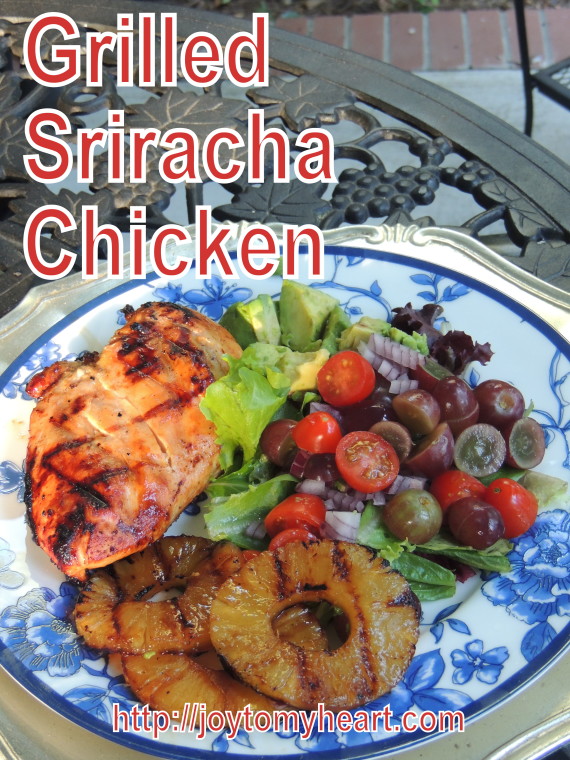 grilled sriracha chicken