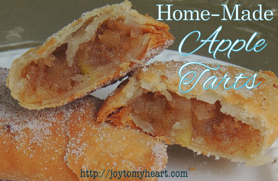 homemade apple tarts closeup