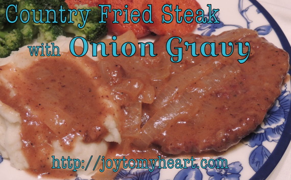 country fried steak with onion gravy 5