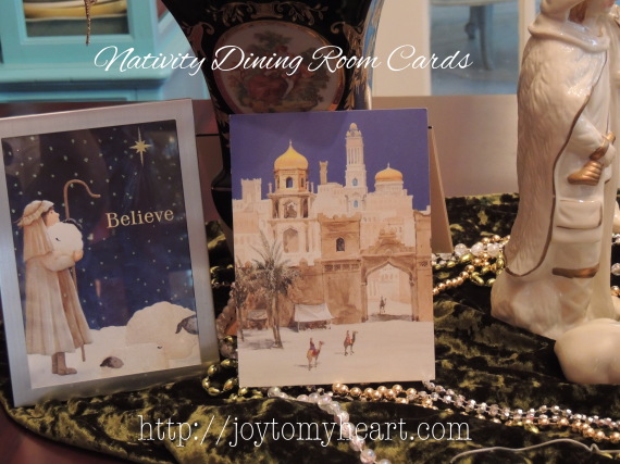 nativity dining room cards