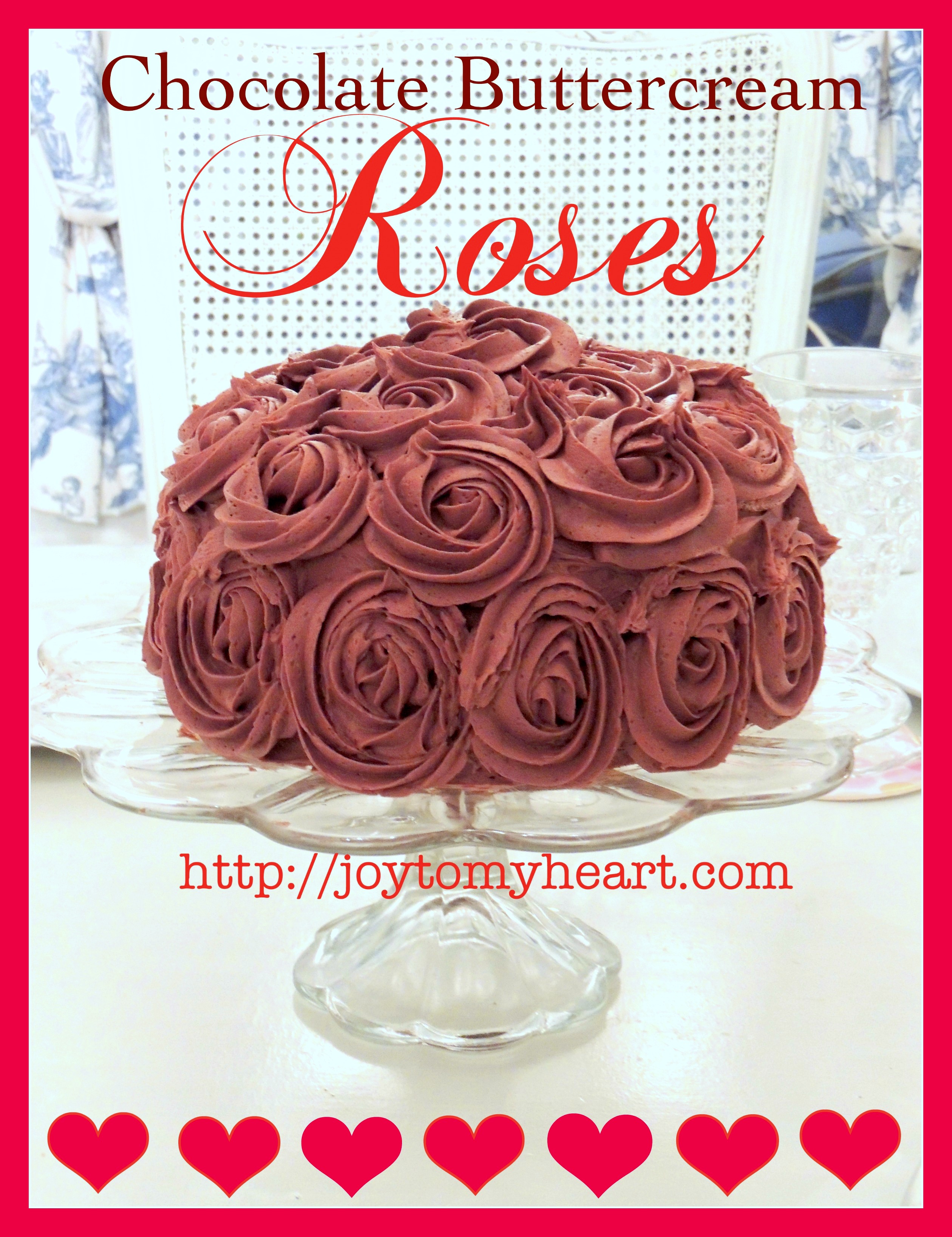 chocolate buttercream roses