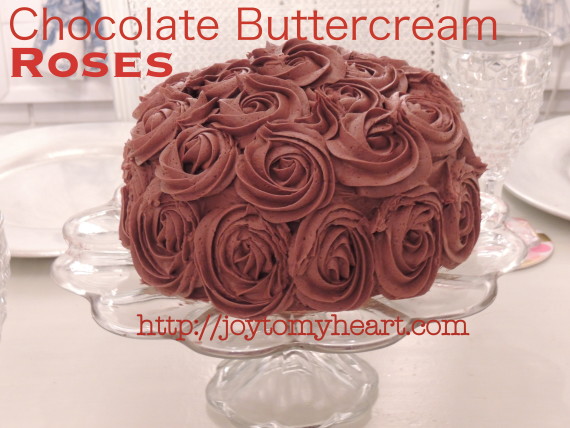chocolate buttercream roses2