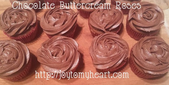 chocolate rose cupcakes