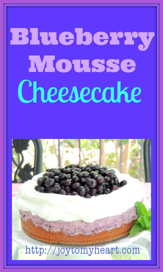 blueberry mousse cheesecake ad