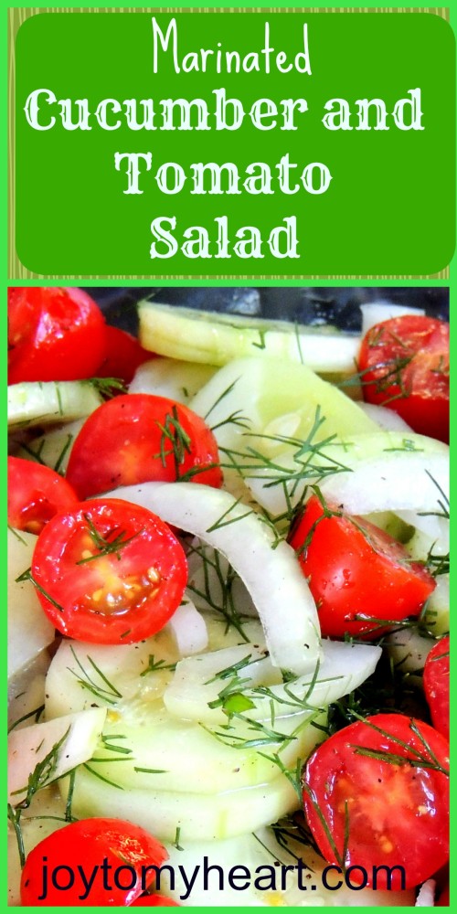 marinated cucumber and tomato salad