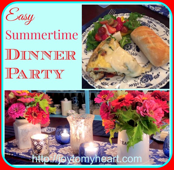 easy summertime dinner party