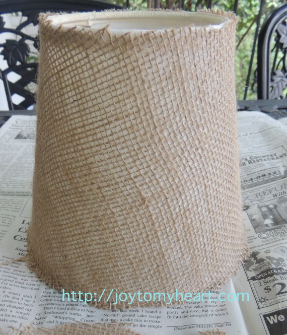 how to cover a lampshade trimmed