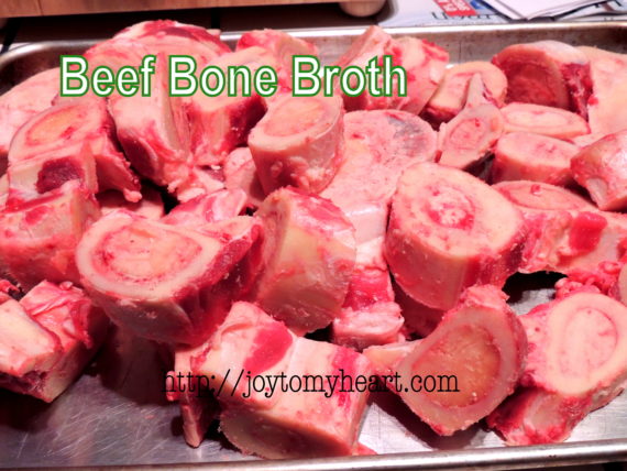 beef bone broth tray