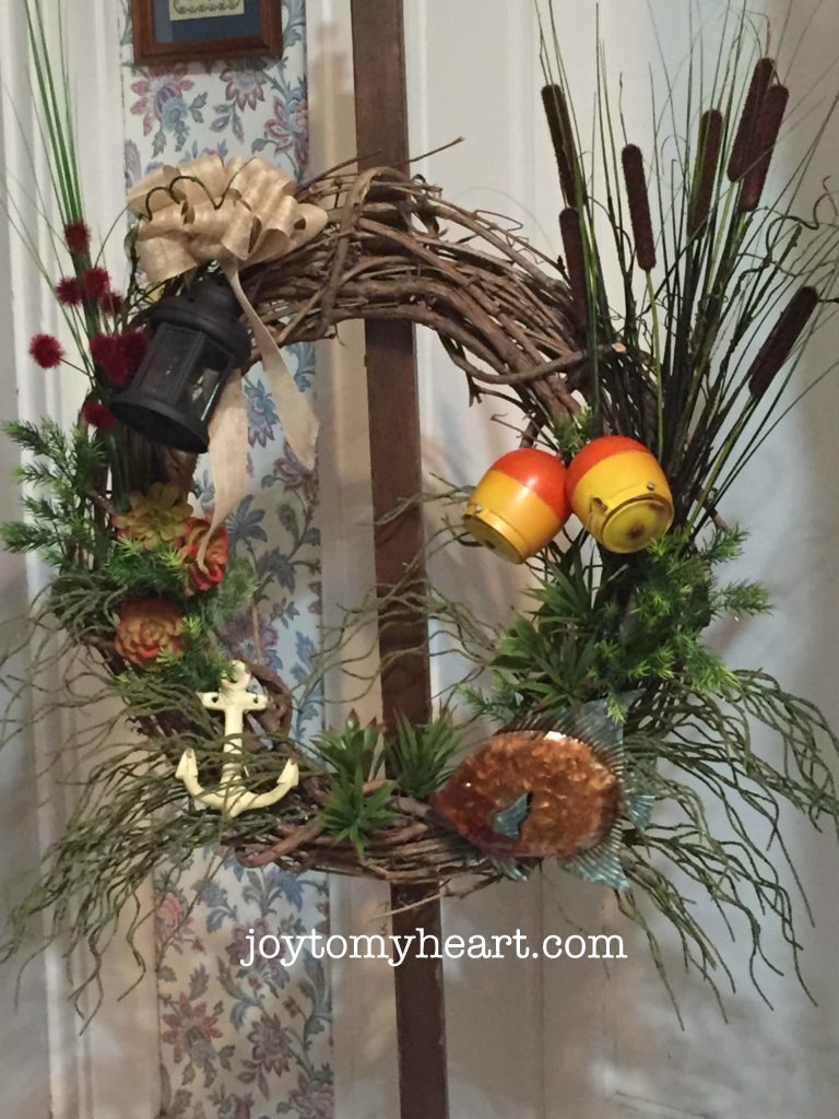 DIY Lake House Wreath – Joy To My Heart
