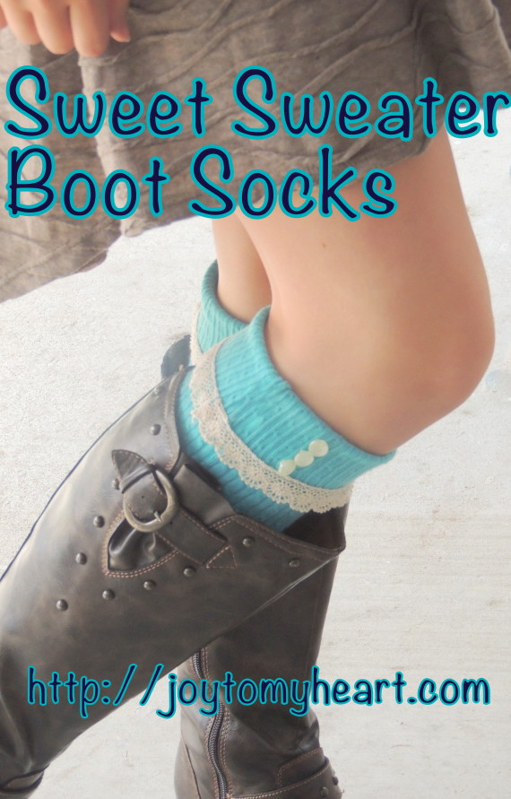 DIY Boot Socks and Scarf
